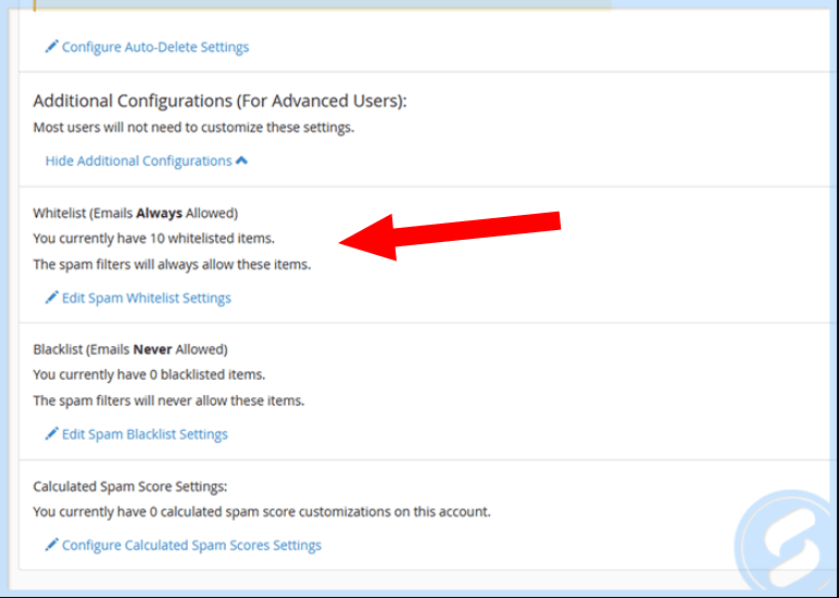 Configurações adicionais