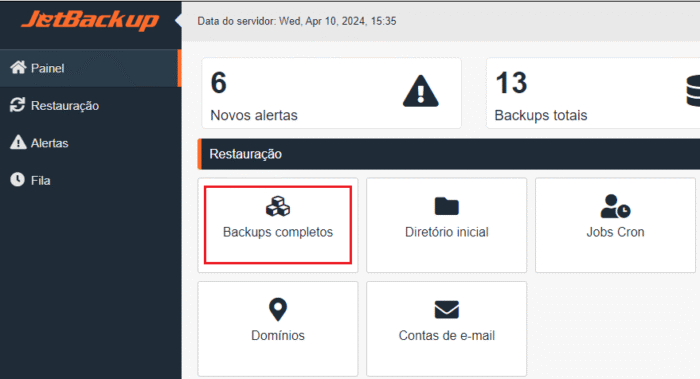 JetBackup - Backups completos