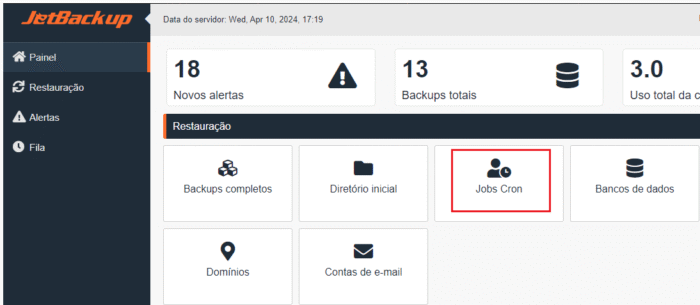 JetBackup - Cron Jobs