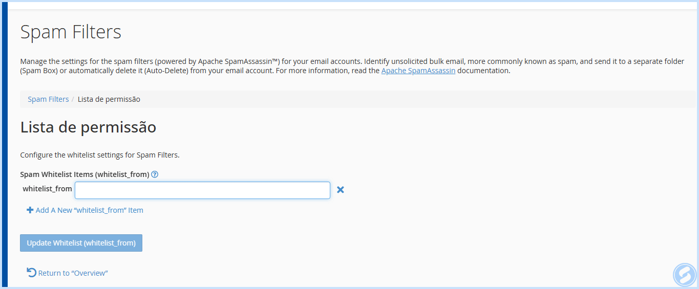Adicionar à whitelist